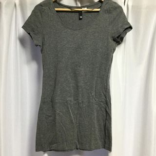 エイチアンドエム(H&M)の最終値下げ　H&M 半袖 Tシャツ　グレー　エイチアンドエム(Tシャツ(半袖/袖なし))