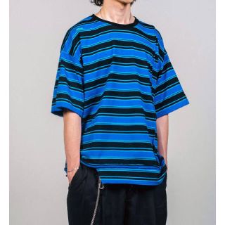 ジエダ(Jieda)のJieDa SWITCHING BORDER BIG TEE BLACK 1(Tシャツ/カットソー(半袖/袖なし))