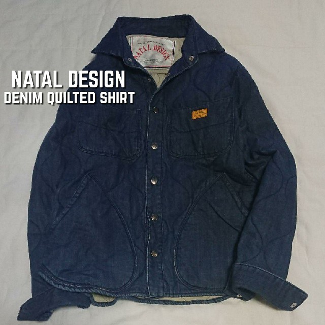 NATAL DESIGN(ネイタルデザイン)のネイタルデザイン NATAL DESIGN デニムキルテッドシャツ メンズのジャケット/アウター(Gジャン/デニムジャケット)の商品写真
