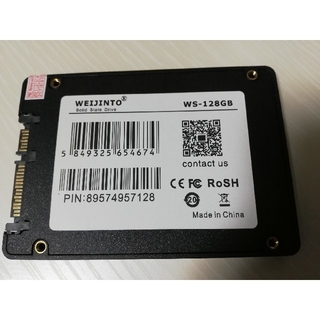 SSD 128GB 使用186時間(PCパーツ)