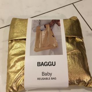 【BAGGU】☆baby メタリック ゴールド(エコバッグ)