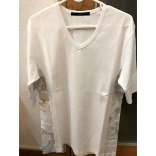 エイケイエム(AKM)のAKM V-NECK WHITE COMBI Tシャツ カモ 迷彩 新品(Tシャツ/カットソー(半袖/袖なし))