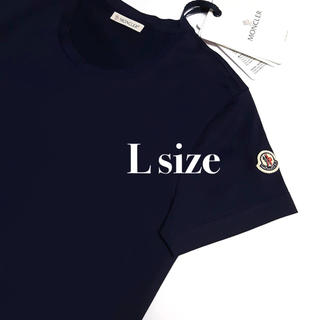 モンクレール(MONCLER)のモンクレール MONCLER Tシャツ L レディース ネイビー 新品未使用(Tシャツ(半袖/袖なし))