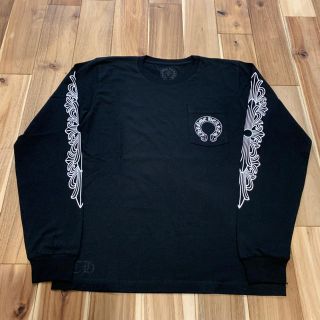 クロムハーツ(Chrome Hearts)のレア クロムハーツ ホースシュー ロングスリーブ Tシャツ ブラック サイズL(Tシャツ/カットソー(七分/長袖))