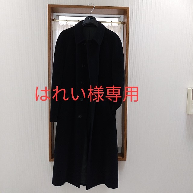 アルマーニ コレツィオーニ 男性用コート（黒） ステンカラーコート