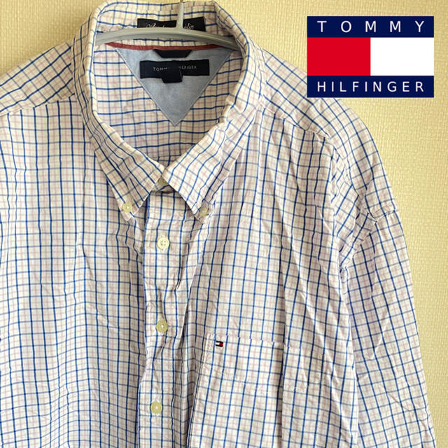 【美品オススメ！】トミーヒルフィガー　トミー　Yシャツ　チェックシャツ　メンズ