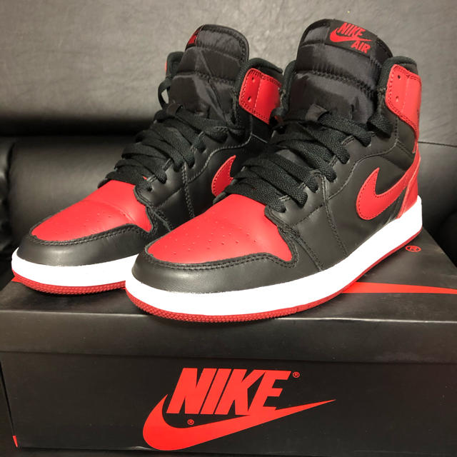 NIKE AIR JORDAN 1 HI OG BRED 27.5cm 極美品