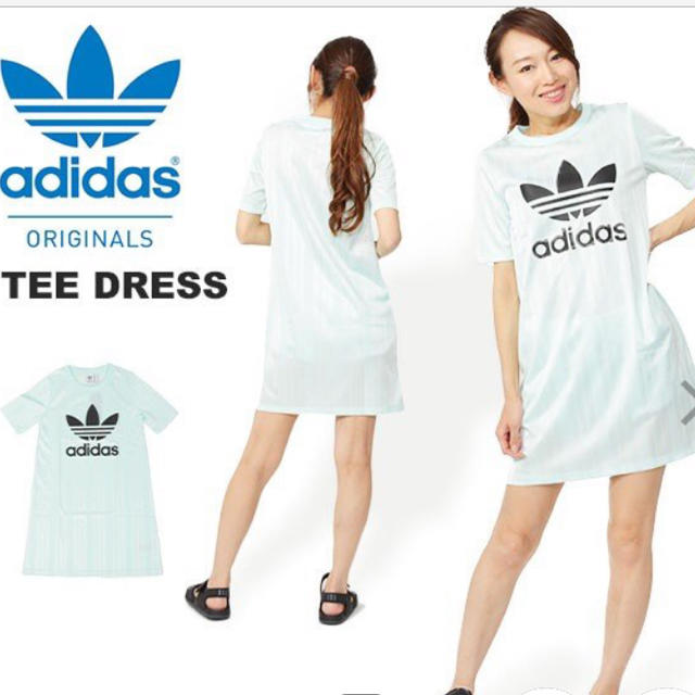 adidas(アディダス)のアディダス　Tシャツワンピ レディースのワンピース(ひざ丈ワンピース)の商品写真