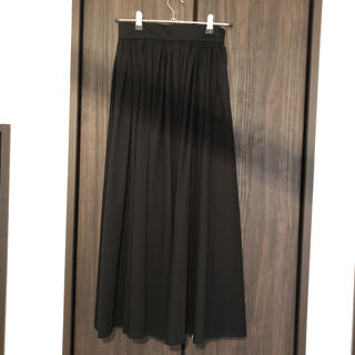 エブールebure  コットンロングスカート　ブラック36サイズ(ロングスカート)