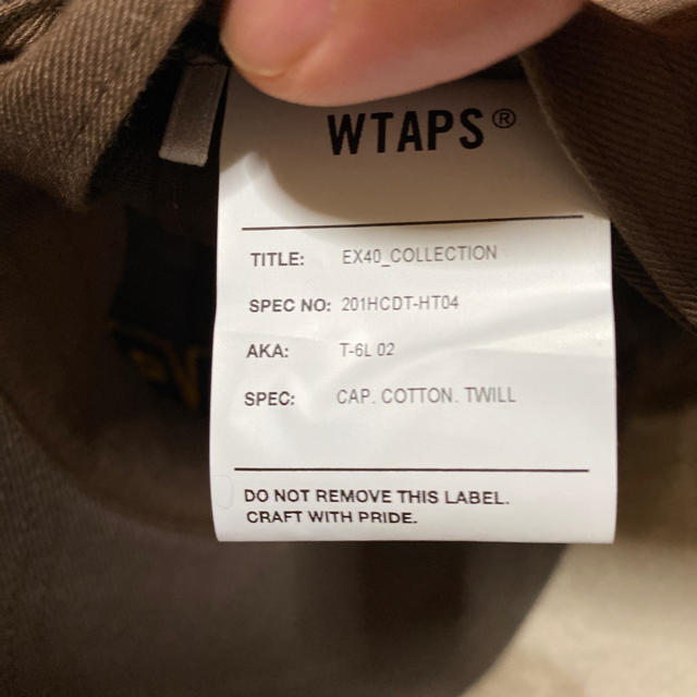 W)taps(ダブルタップス)の20ss WTAPS W)TAPS T6L 02 cap キャップ　ブラウン メンズの帽子(キャップ)の商品写真