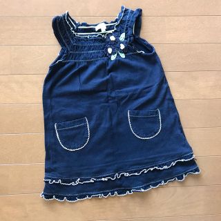 ハッシュアッシュ(HusHush)の【HusHush】ノースリーブワンピース size100(ワンピース)