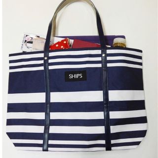 シップス(SHIPS)のオトナミューズ付録　SHIPS×MUSE 大人のボーダートート(トートバッグ)