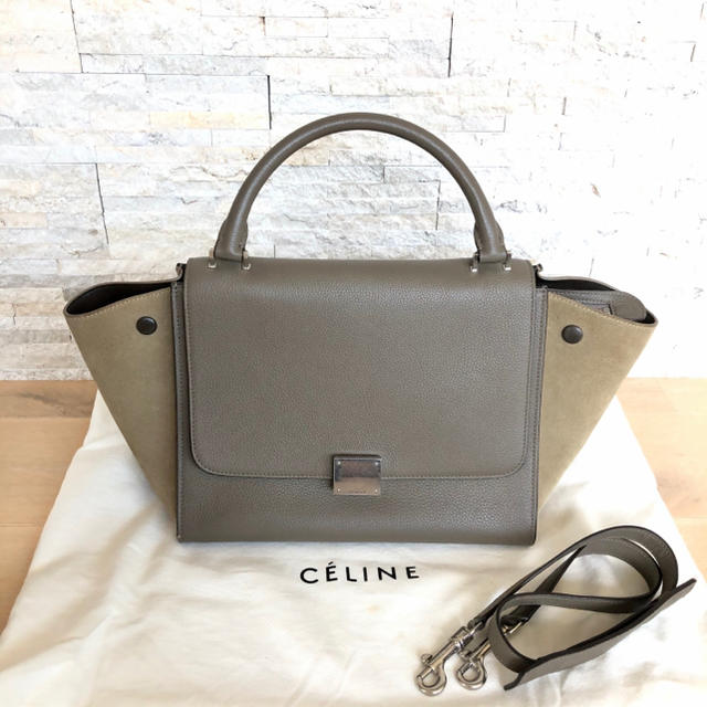 ★専用★セリーヌ CELINE トラペーズ スモール 2way グレージュ