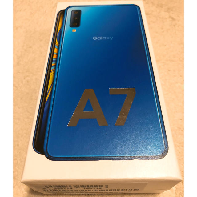 【未使用新品】Galaxy A7 ブルー　モバイル対応 simフリー