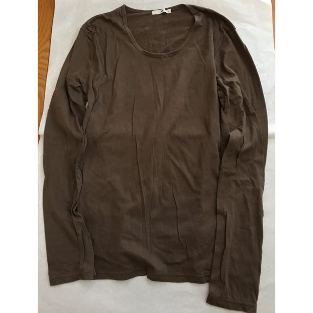 HARE(ハレ)の新品　HARE ブラウン　Sサイズ　ロングUネック メンズのトップス(Tシャツ/カットソー(七分/長袖))の商品写真