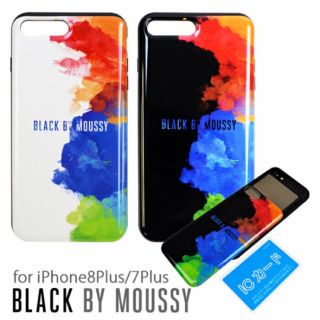 マウジー(moussy)のBLACK bymoussy✯iPhone8Plus7Plus背面シェルケース(iPhoneケース)