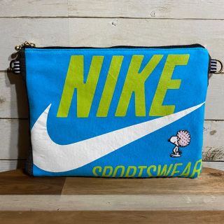 スヌーピー(SNOOPY)のNIKE スヌーピー　ポーチ　サコッシュ　ハンドメイド(ポーチ)