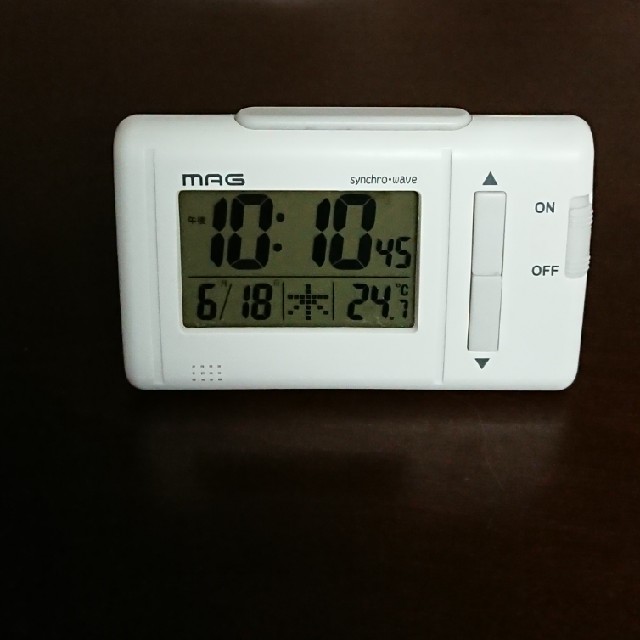 温度計付き電波時計