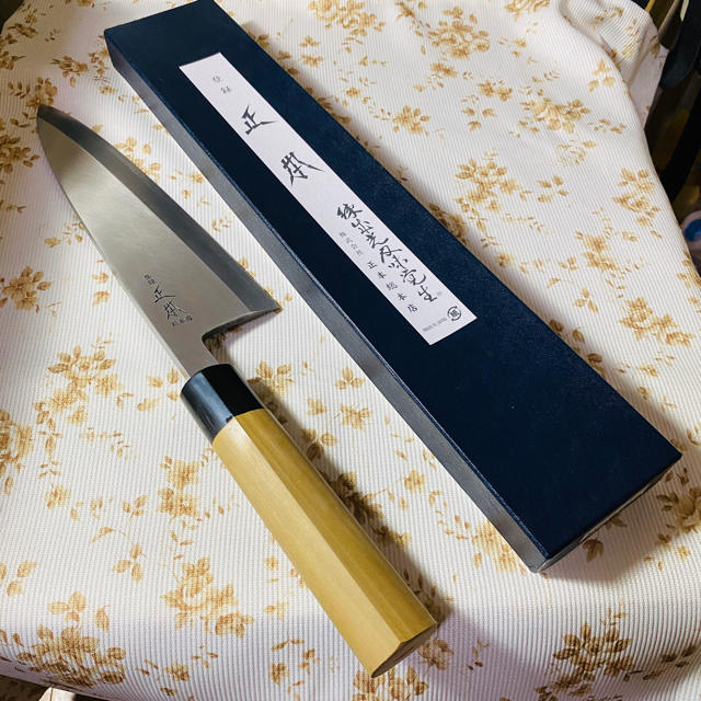 正本 総本店 本霞 玉白鋼 出刃 24cm 未使用 - 調理道具/製菓道具