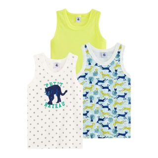 プチバトー(PETIT BATEAU)のREN様専用♡8ans プチバトー プリントタンクトップ３枚組（動物）(下着)