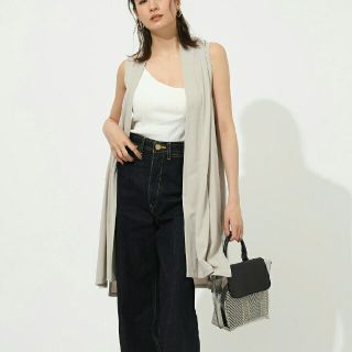 アズールバイマウジー(AZUL by moussy)のAZUL by moussy  新品タグ付き  ジレ  ロングベスト(ベスト/ジレ)