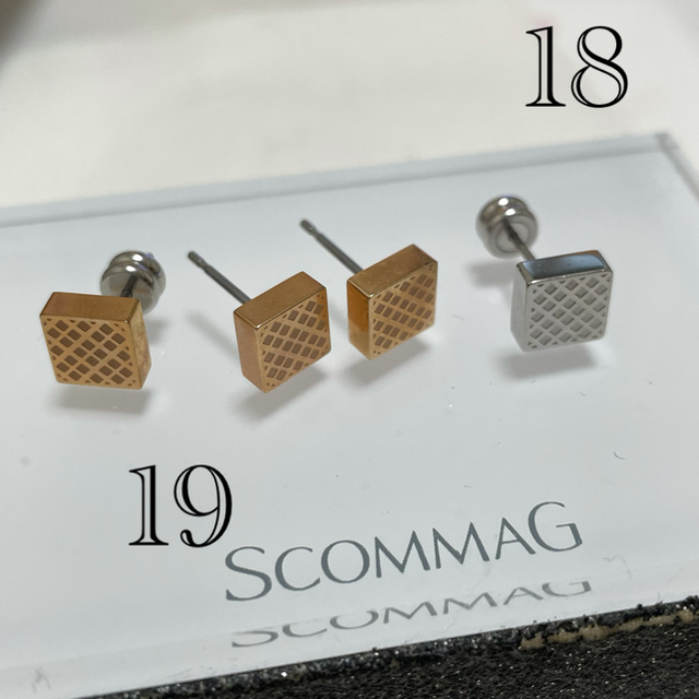 BLESS(ブレス)の未使用品【整理中】ScommaG ピアス　エスカマジー メンズのアクセサリー(ピアス(片耳用))の商品写真