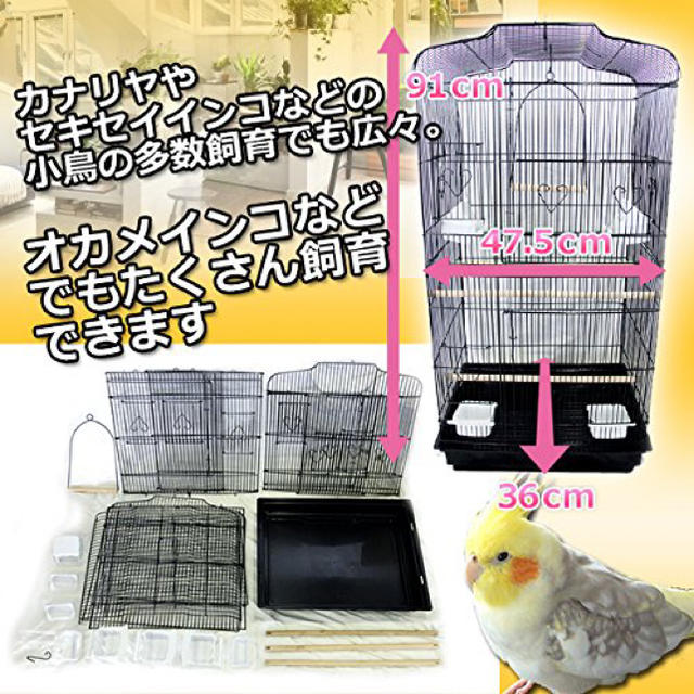 鳥かご バードケージ 鳥小屋 大型 複数飼い セキセイ オカメインコ 文鳥