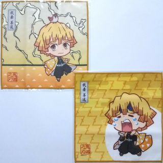 キメツノヤイバ(鬼滅の刃)の鬼滅の刃 マイクロファイバー ハンドタオル 我妻善逸 2種セット(タオル)