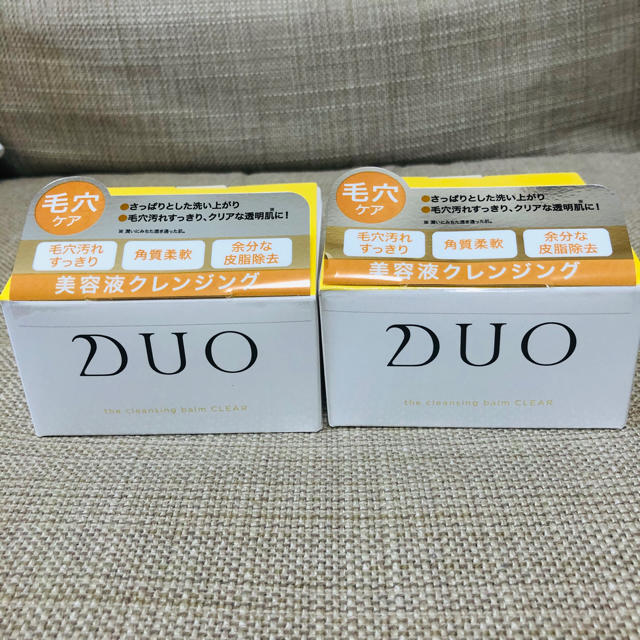 DUO(デュオ) ザ クレンジングバーム クリア(90g)」 2個セット コスメ/美容のスキンケア/基礎化粧品(クレンジング/メイク落とし)の商品写真