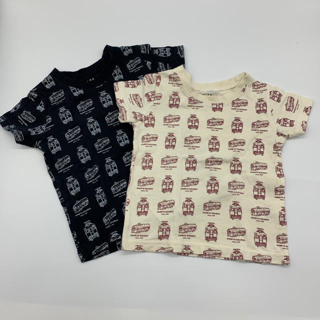 Branshes(ブランシェス)の阪急電車 Tシャツ 90cm キッズ/ベビー/マタニティのキッズ服男の子用(90cm~)(Tシャツ/カットソー)の商品写真