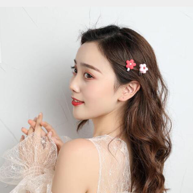 ヘアクリップ お花 ヘアピン レディース キッズ セット女の子 ヘアアクセ 花 の通販 By Saori S Shop ラクマ