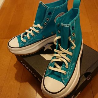 コンバース(CONVERSE)の今だけsale☆CONVERSE ランスターハイク ブルー 24.5(スニーカー)