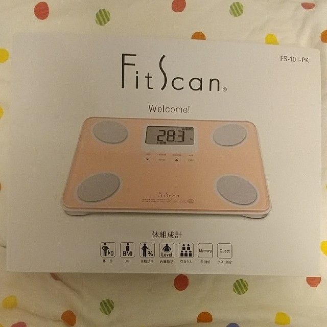 TANITA(タニタ)のタニタ 体重計 FitScan ピンク スマホ/家電/カメラの生活家電(体重計)の商品写真