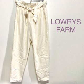 ローリーズファーム(LOWRYS FARM)のハイウエストパンツ ホワイト LOWRYS FARM(カジュアルパンツ)