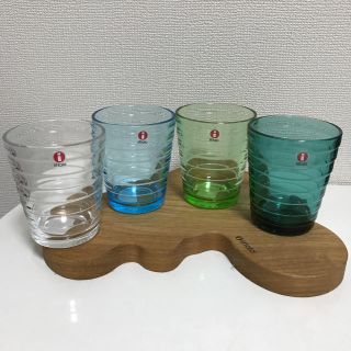 イッタラ(iittala)の新品☆イッタラ アイノアールト タンブラー 4点セット ☆廃番カラー込☆(食器)