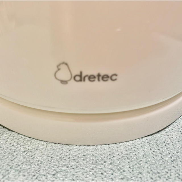 dretec 電気ケトル(ホワイト) スマホ/家電/カメラの生活家電(電気ケトル)の商品写真