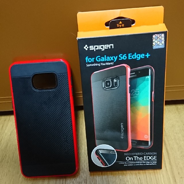 Spigen(シュピゲン)の spigen GALAXY S6 Edge+ スマホカバー スマホ/家電/カメラのスマホアクセサリー(Androidケース)の商品写真