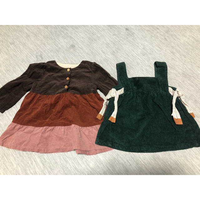 ZARA KIDS(ザラキッズ)の２点セット キッズ/ベビー/マタニティのベビー服(~85cm)(ワンピース)の商品写真