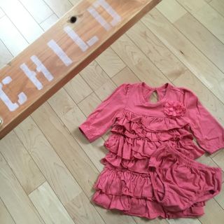 ベビーギャップ(babyGAP)のベビー70インナーパンツ付きワンピ(ワンピース)