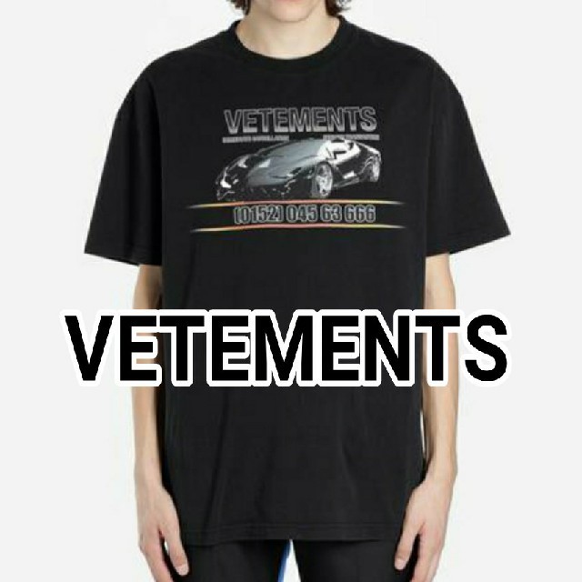 【新品】【レア】VETEMENTS Lamborghini Tシャツ MTシャツ/カットソー(半袖/袖なし)