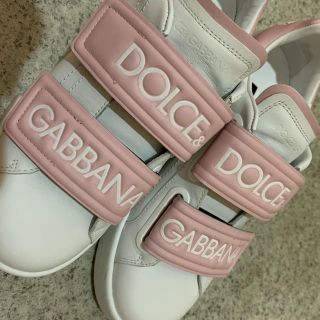 ドルチェアンドガッバーナ(DOLCE&GABBANA)のカーフスキン ダブルベルクロ  38.5(スニーカー)