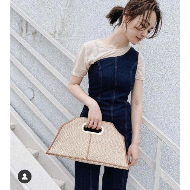 moussy(マウジー)の今季新作♡MOUSSY ONE SHOULDER DENIM JUMP SUIT レディースのパンツ(オールインワン)の商品写真