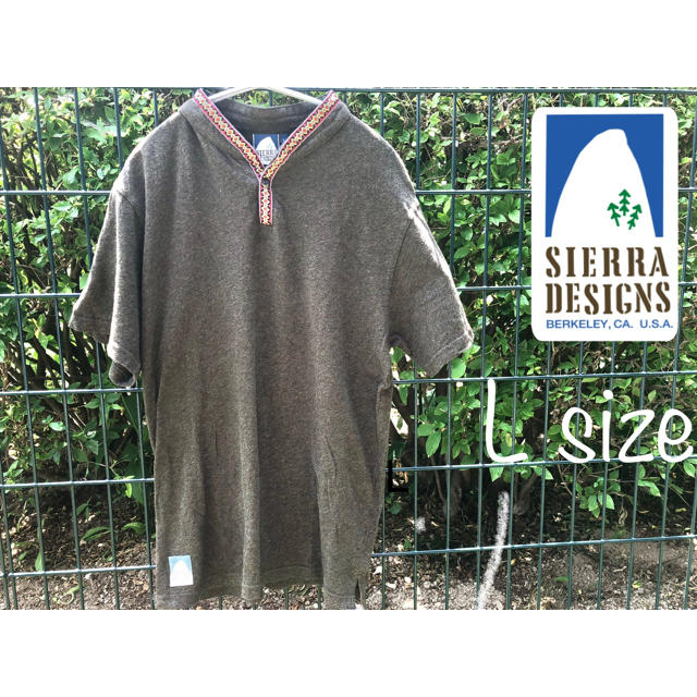 SIERRA DESIGNS(シェラデザイン)のSierra design シエラデザイン　チロリアン　tシャツ ヘンリーネック メンズのトップス(Tシャツ/カットソー(半袖/袖なし))の商品写真
