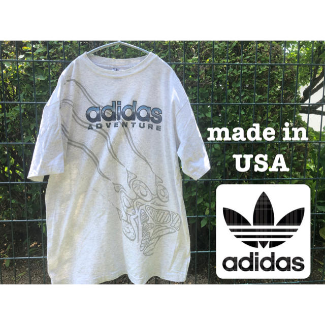 adidas(アディダス)のUSA製　アディダス adidas 90's トレフォイル　adventure メンズのトップス(Tシャツ/カットソー(半袖/袖なし))の商品写真