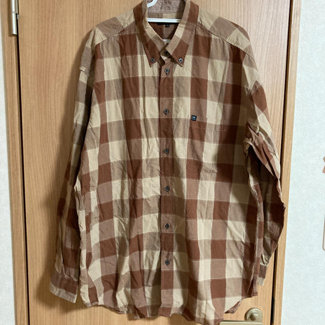 HIROKO KOSHINO(ヒロココシノ)のヒロココシノ　ホーム　ワイシャツ　yシャツ　チェックシャツ　オーバーサイズ レディースのトップス(シャツ/ブラウス(長袖/七分))の商品写真