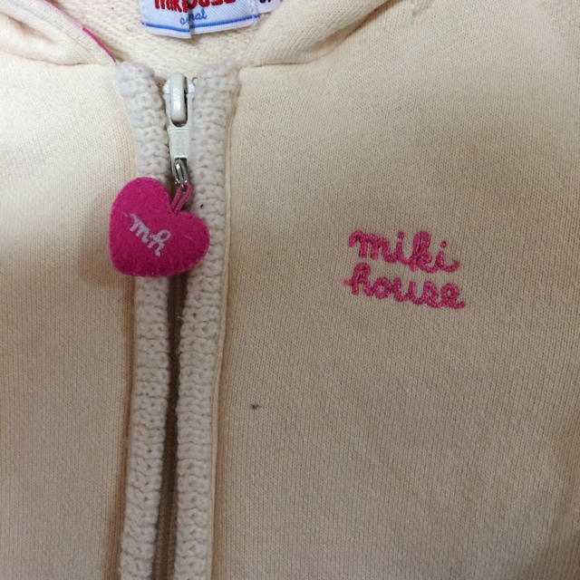 mikihouse(ミキハウス)のミキハウス 90cmパーカー キッズ/ベビー/マタニティのキッズ服女の子用(90cm~)(カーディガン)の商品写真