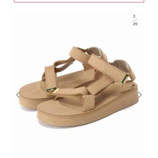 ドゥーズィエムクラス(DEUXIEME CLASSE)のSUICOKE SUEDE SANDAL 37 24.5(サンダル)