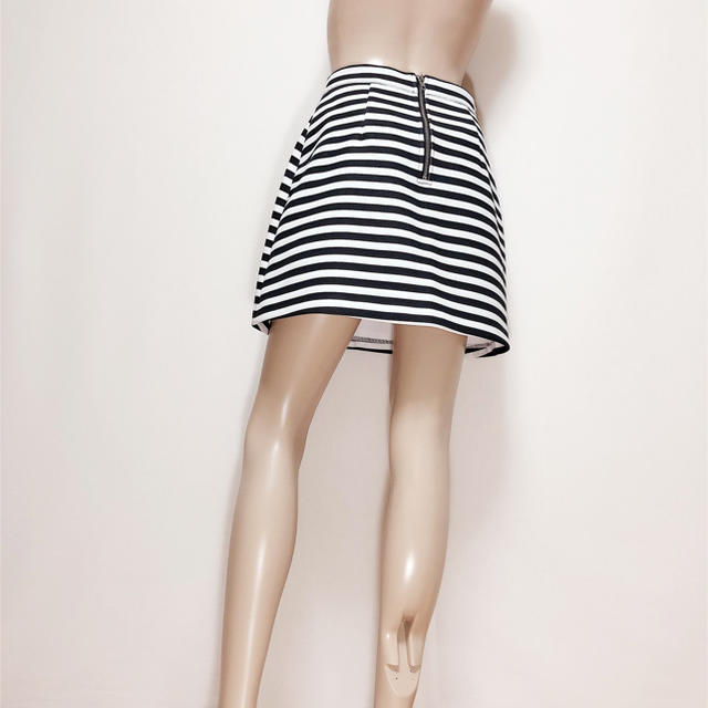 MURUA(ムルーア)のMURUA 台形 ボーダースカート♡エゴイスト RESEXXY EMODA レディースのスカート(ミニスカート)の商品写真