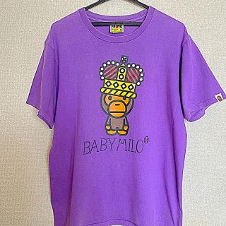 アベイシングエイプ Tシャツ・カットソー(メンズ)(パープル/紫色系 ...