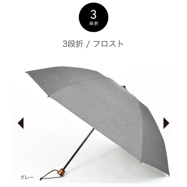 サンバリア100 日傘 3段折 折りたたみ フロスト グレー | bombaytools.com